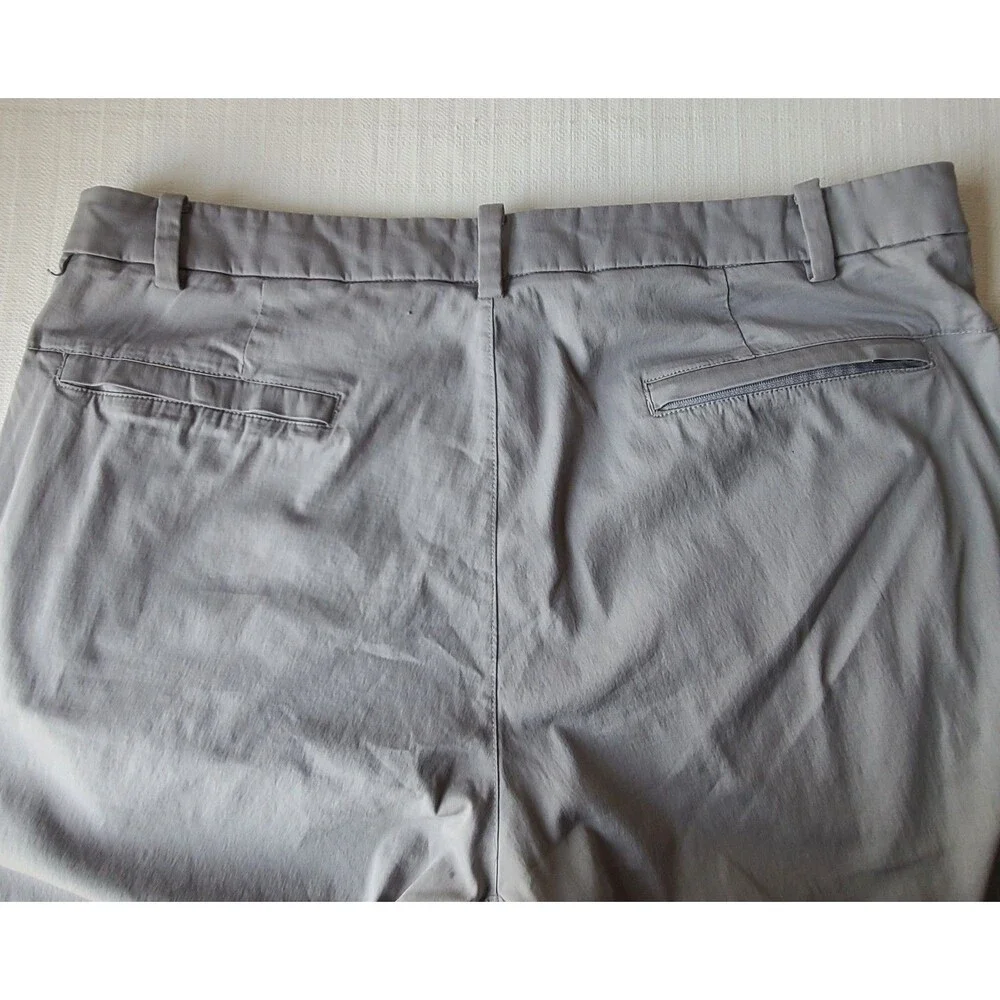 Lululemon Mens 36 Gray Stretch Chino Pants Straight Leg 5 Pocket 41 Inseam